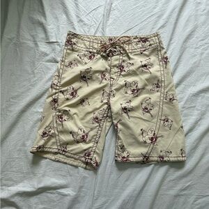Vintage True Religion AOP Buddha swim/board shorts 32 waist